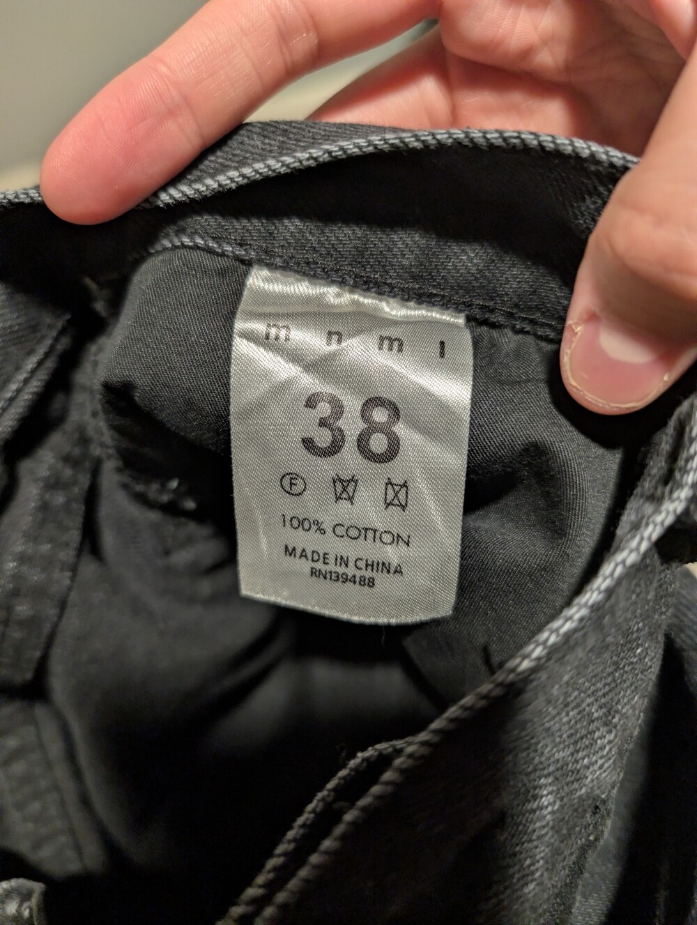 MNML D184 Skeleton Straight Denim jeans - Picture 3 of 5